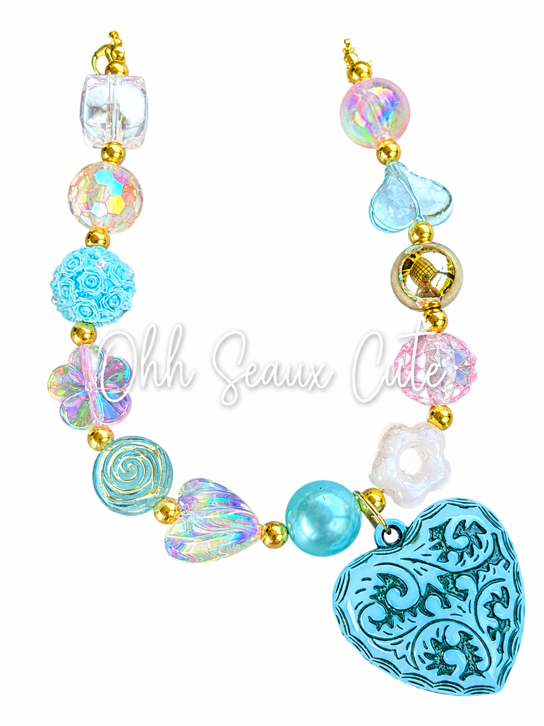 9” Enchanted Heart Hat Chain