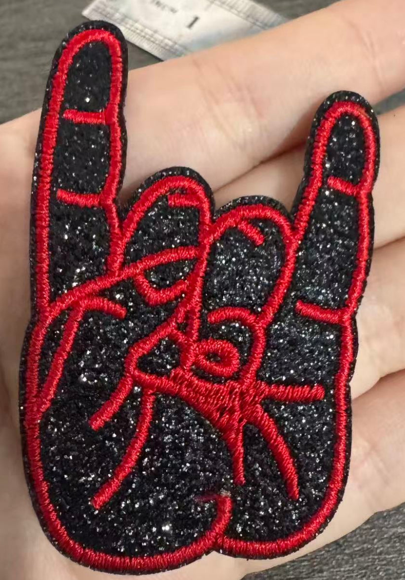 3” Rock Fingers Red/Black