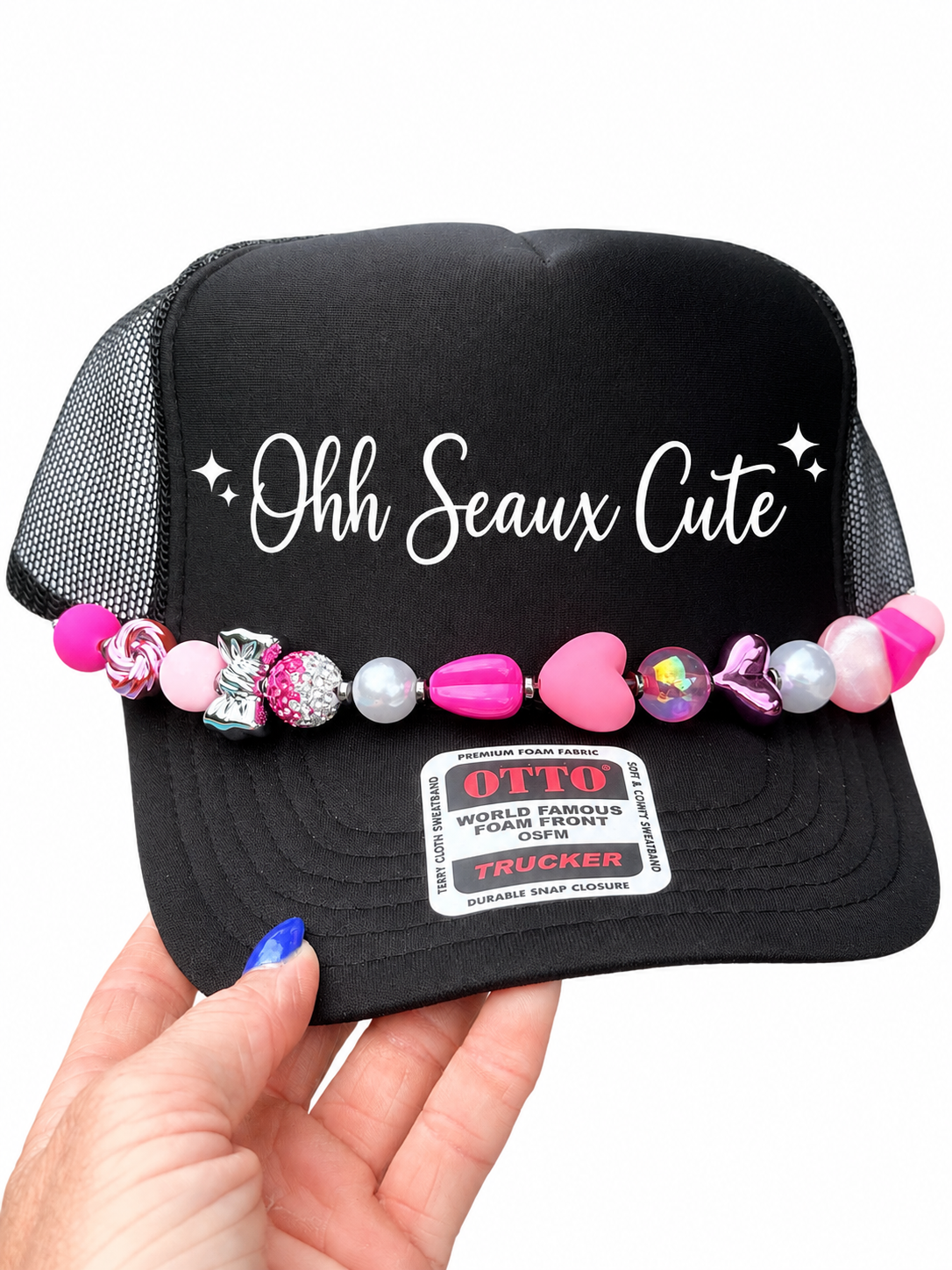9” Pretty in Pink Hat Chain