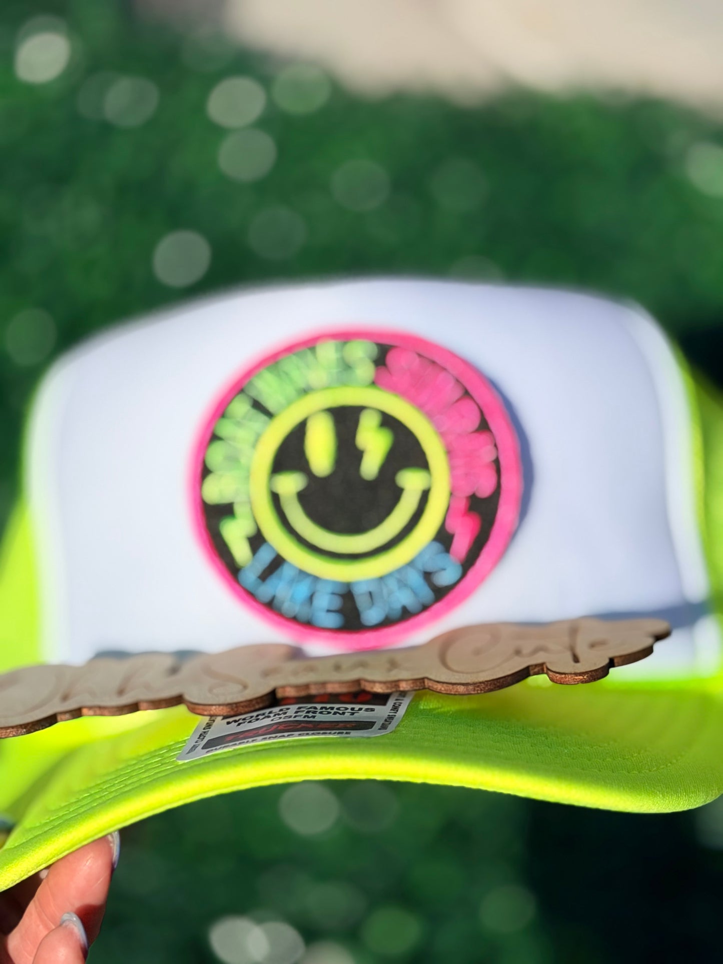 3” Neon Sunny Days Smiley