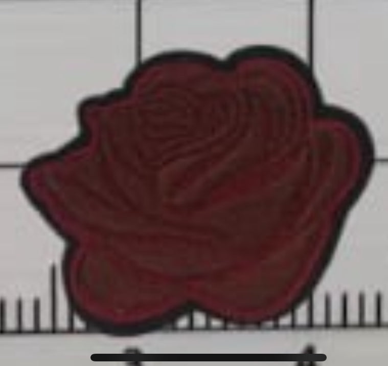 2” Embroidery Rose- Solid