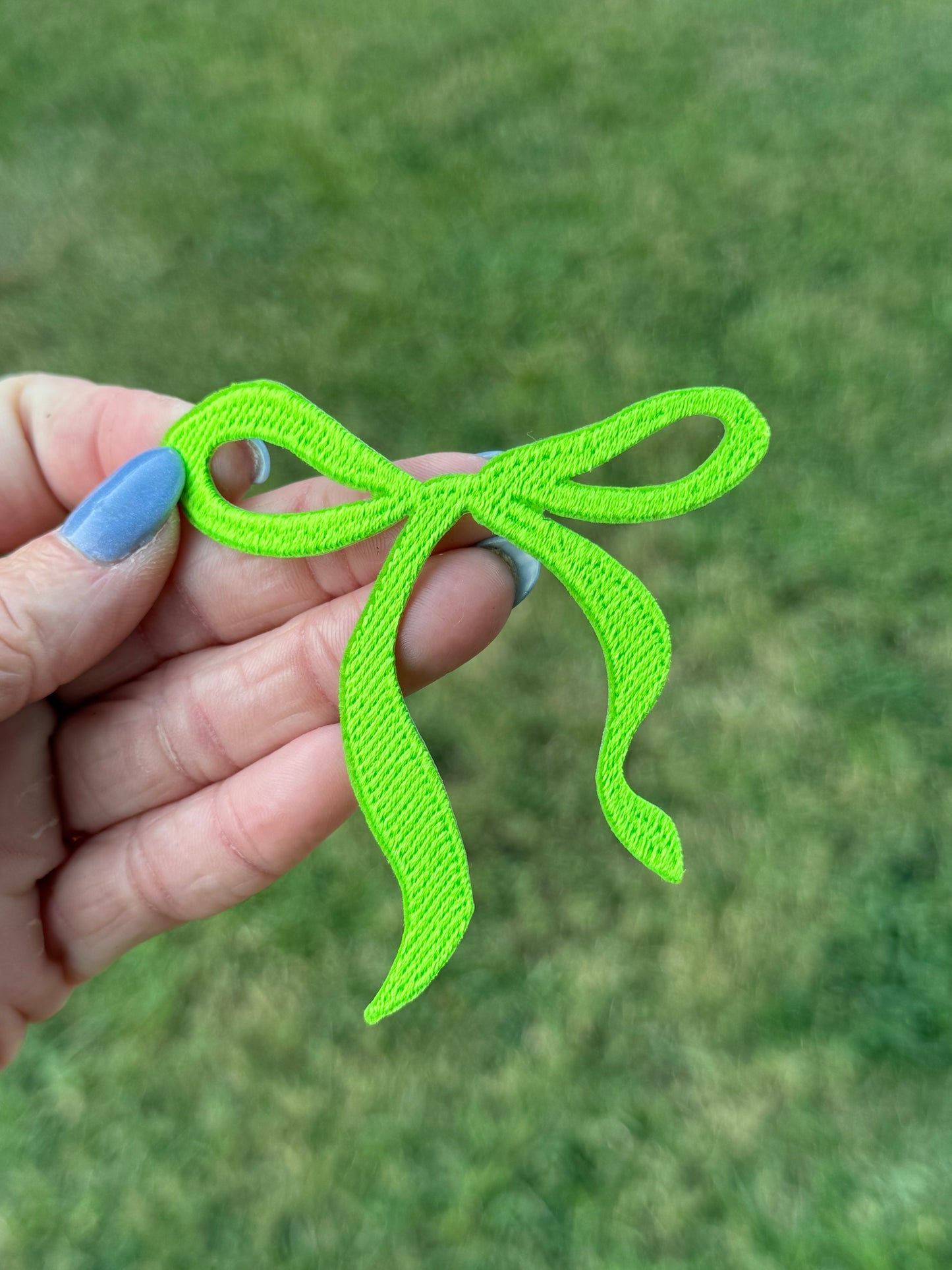 2.5” Lime Green Halloween Bow