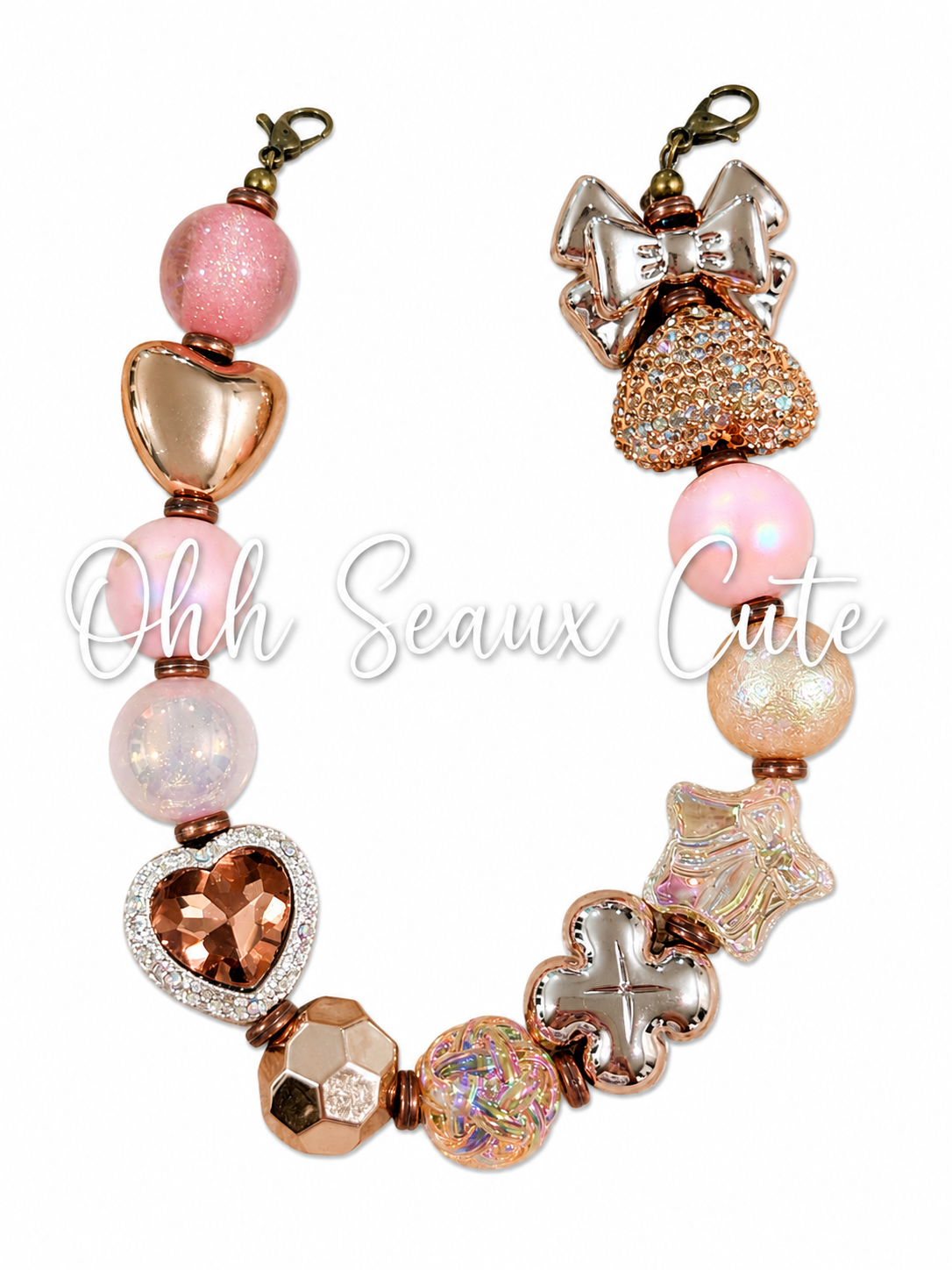 Rose Gold 3 Hat Chain