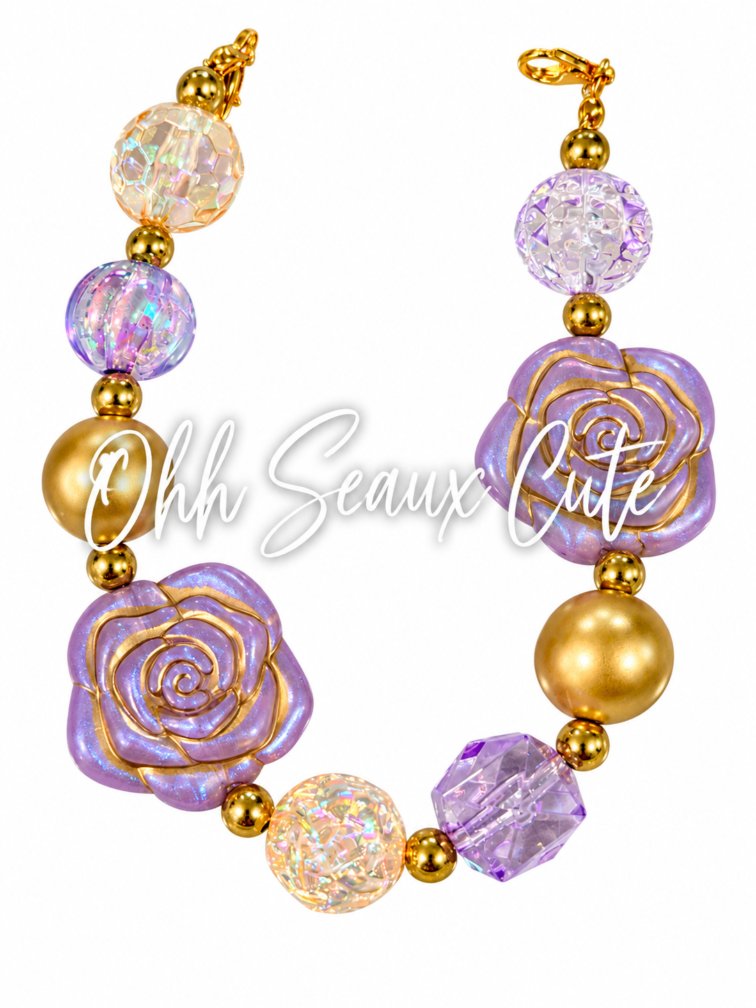 9” Lavender 6 Hat Chain