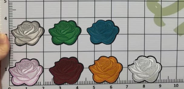 2” Embroidery Rose- Solid