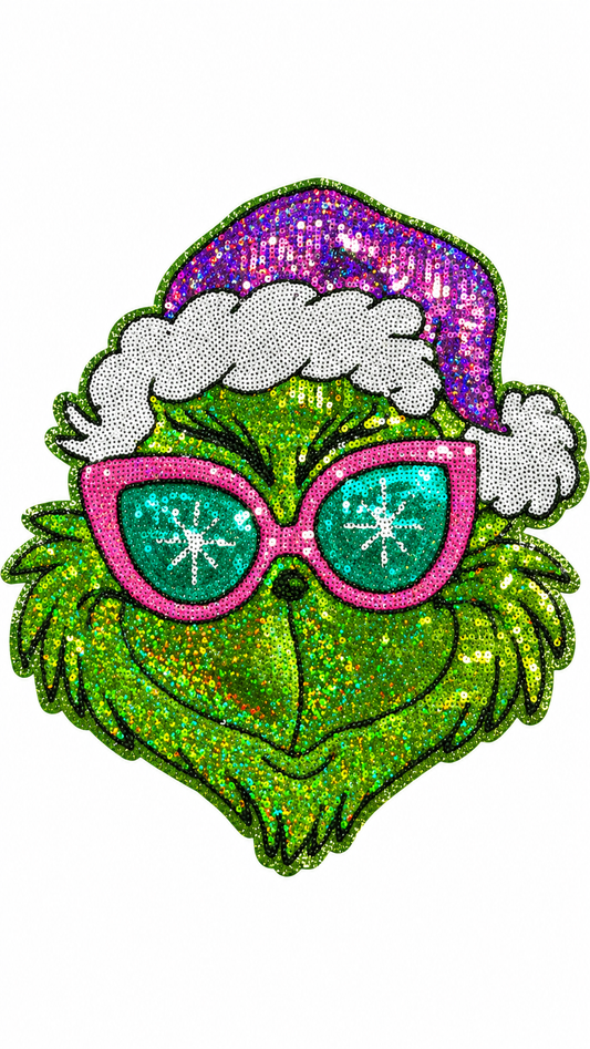 12” Sequin SUNNY GRINCH