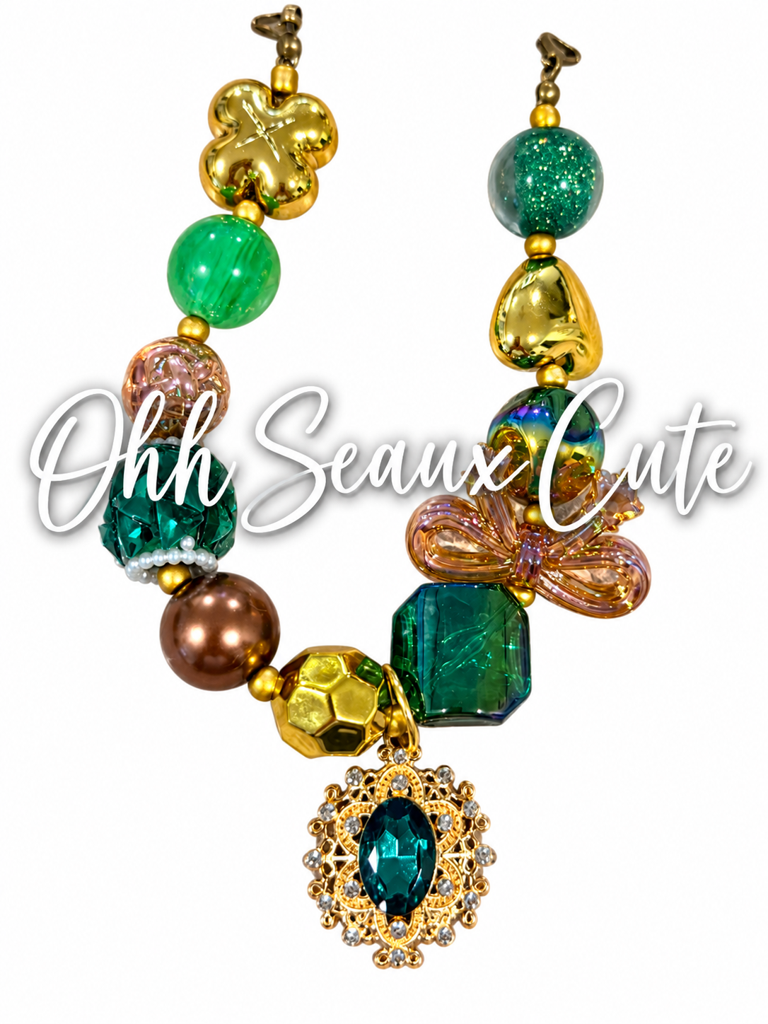 9” Peacock 7 Hat Chain