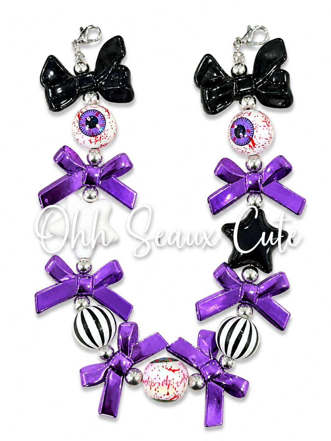 9” Purple Halloween Hat Chain