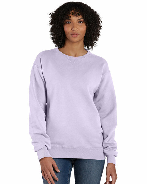Hanes Comfort Wash Crewneck Sweatshirt-Lavendar