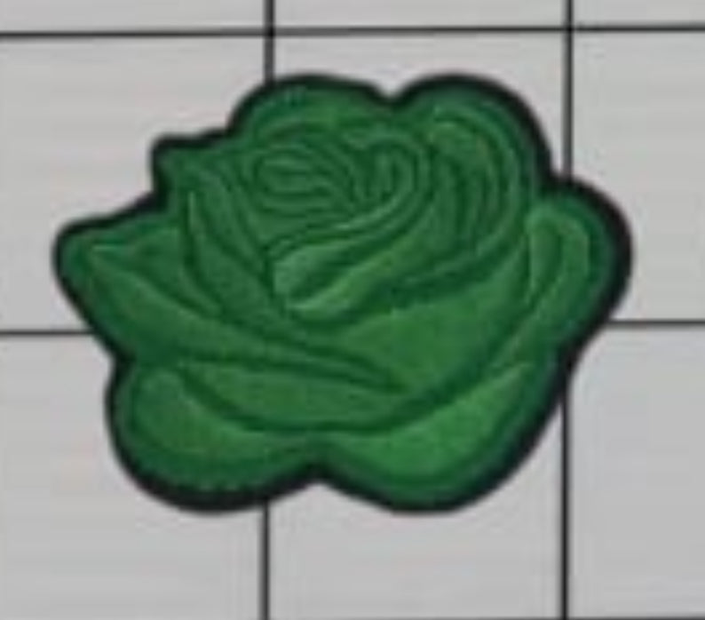 2” Embroidery Rose- Solid