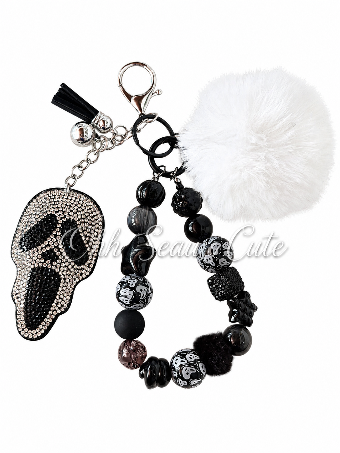 Ghost Face Bag Charm Keychain