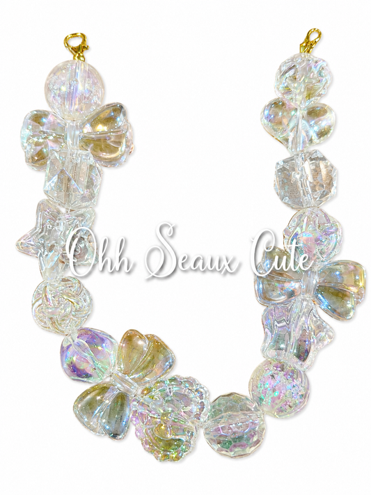9” Crystal Clear Hat Chain