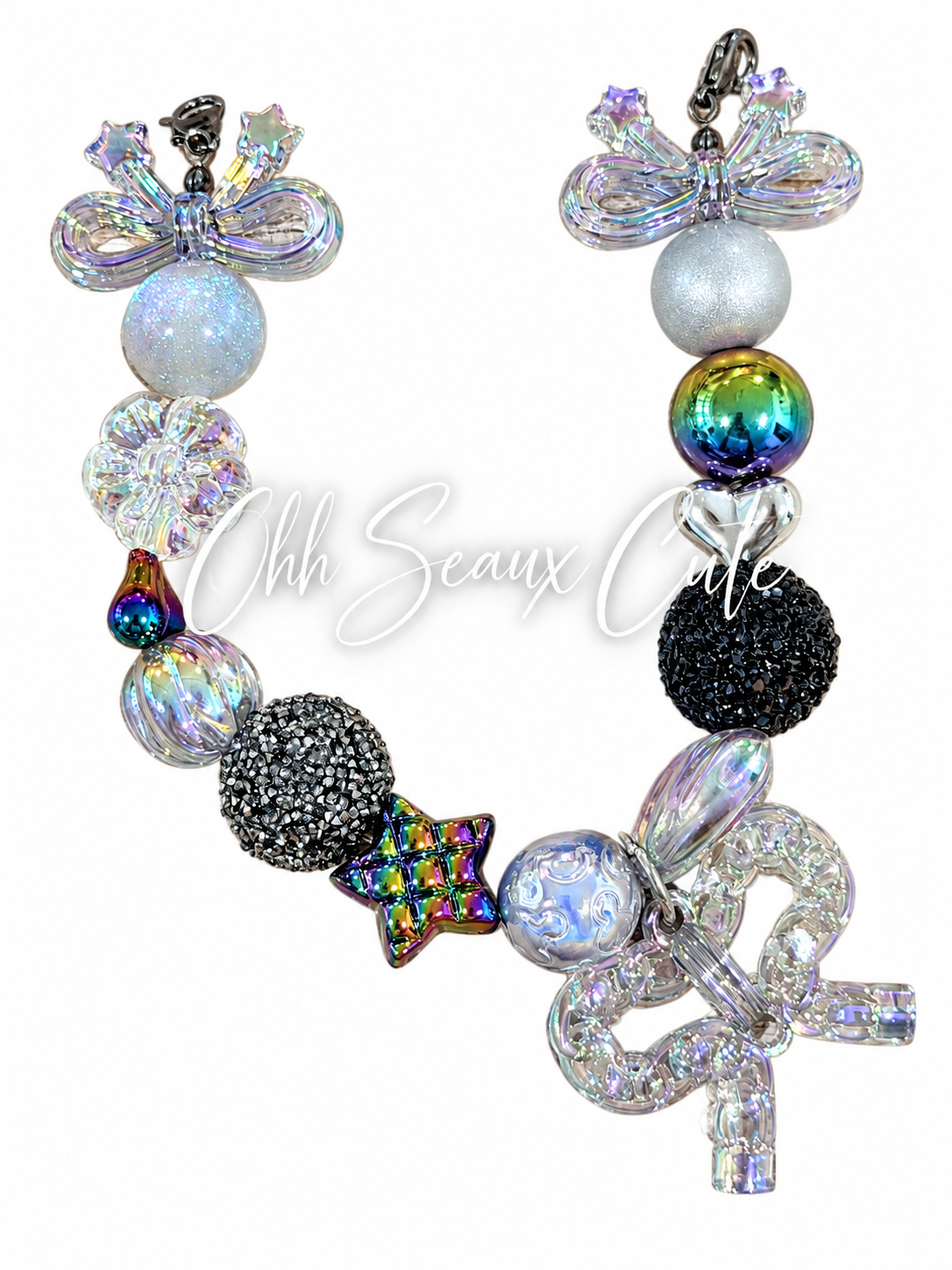 9”  Platinum 3 Hat Chain