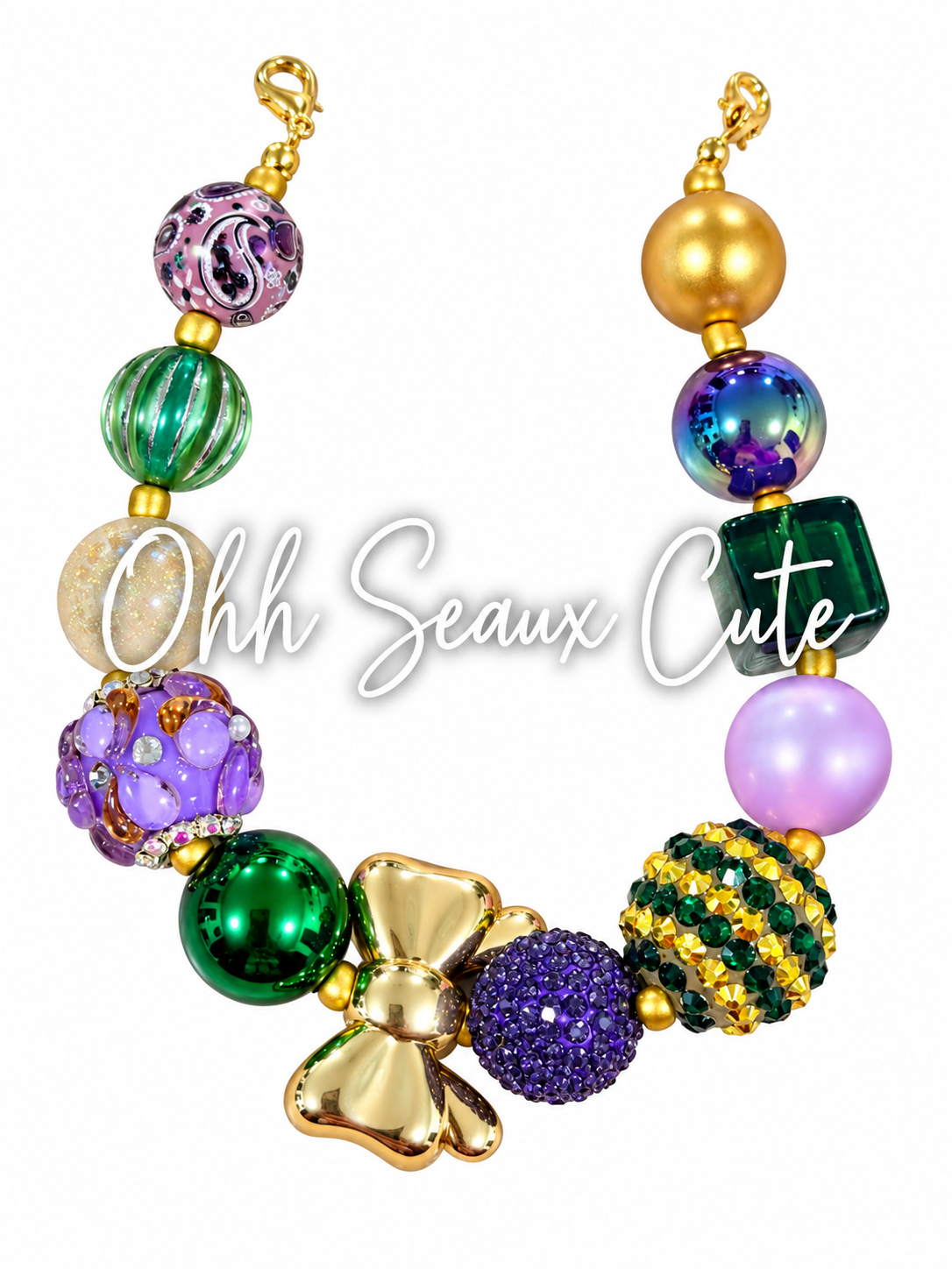 9” Mardi Gras 1 Hat Chain