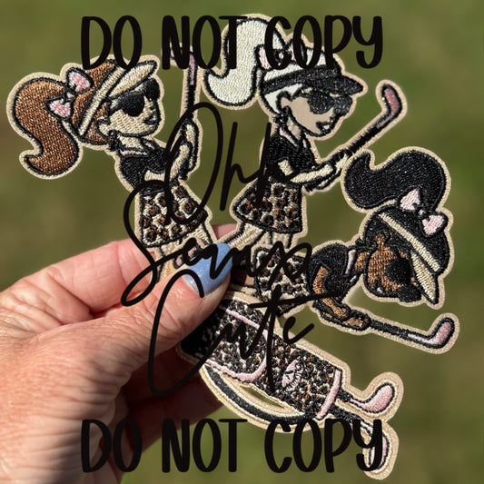 3.5” Leopard Golf Girl Collection-OSC Original DO NOT COPY