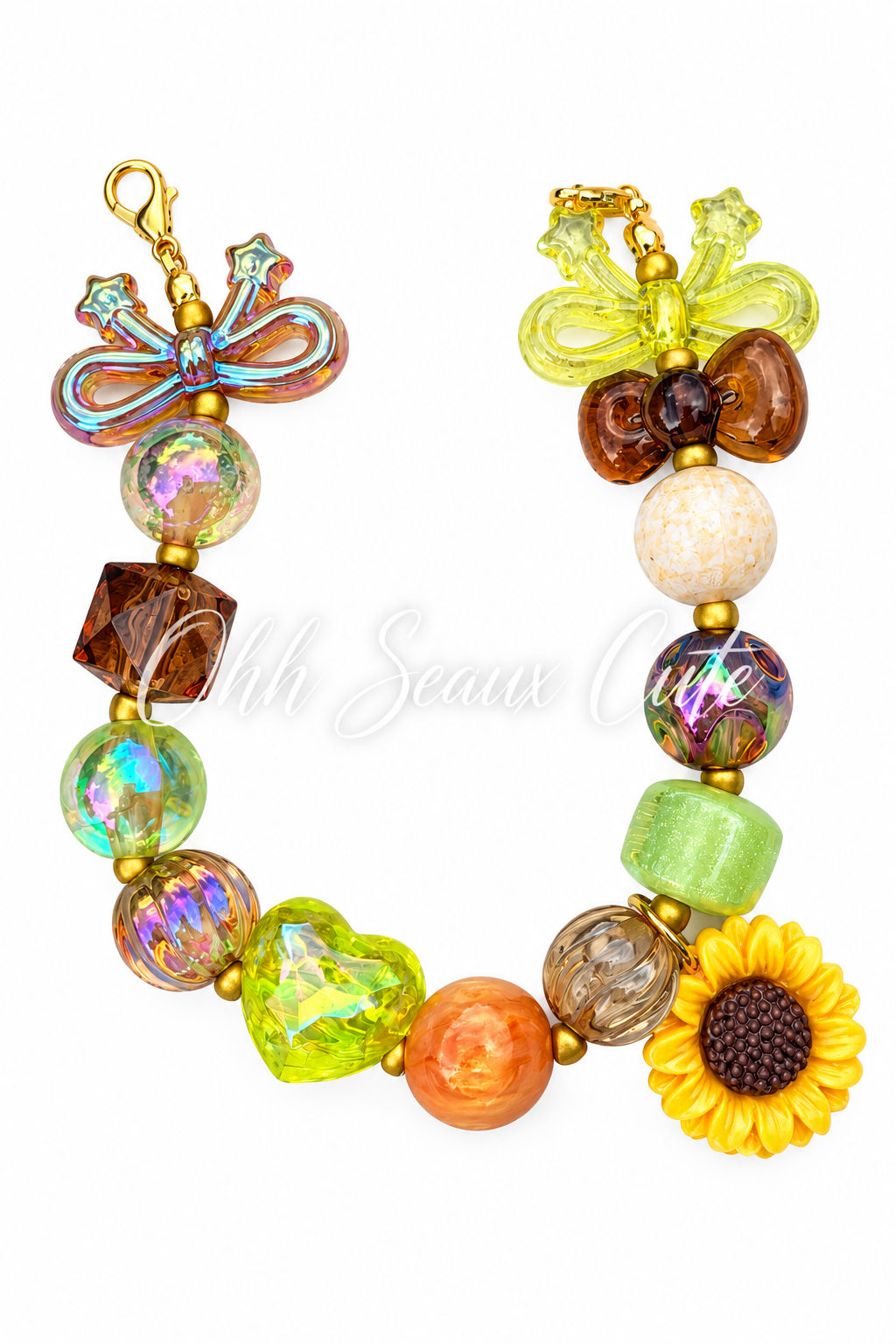 9” Sunflower 6 Hat Chain