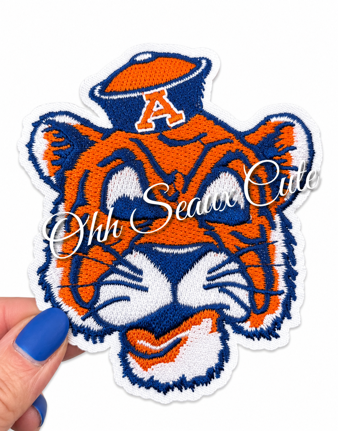 3” Auburn Tiger Head