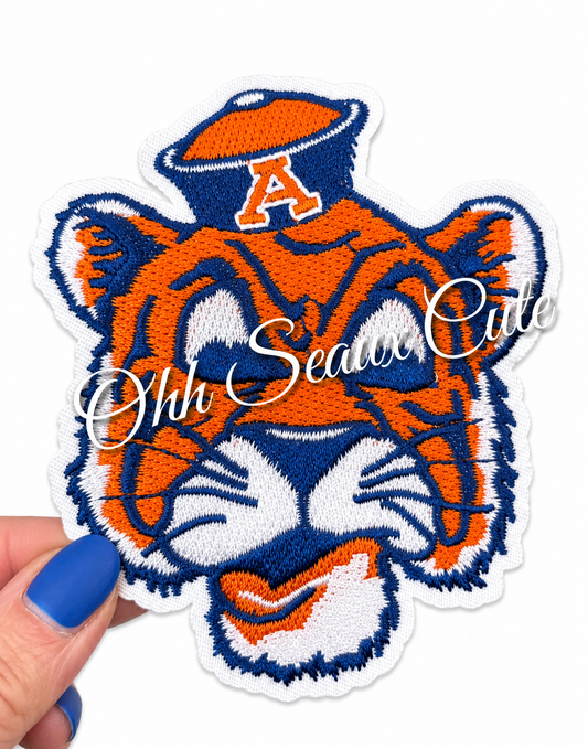 3” Auburn Tiger Head