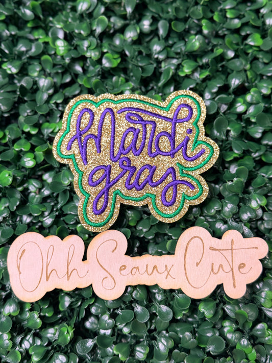 4” Wide Mardi Gras