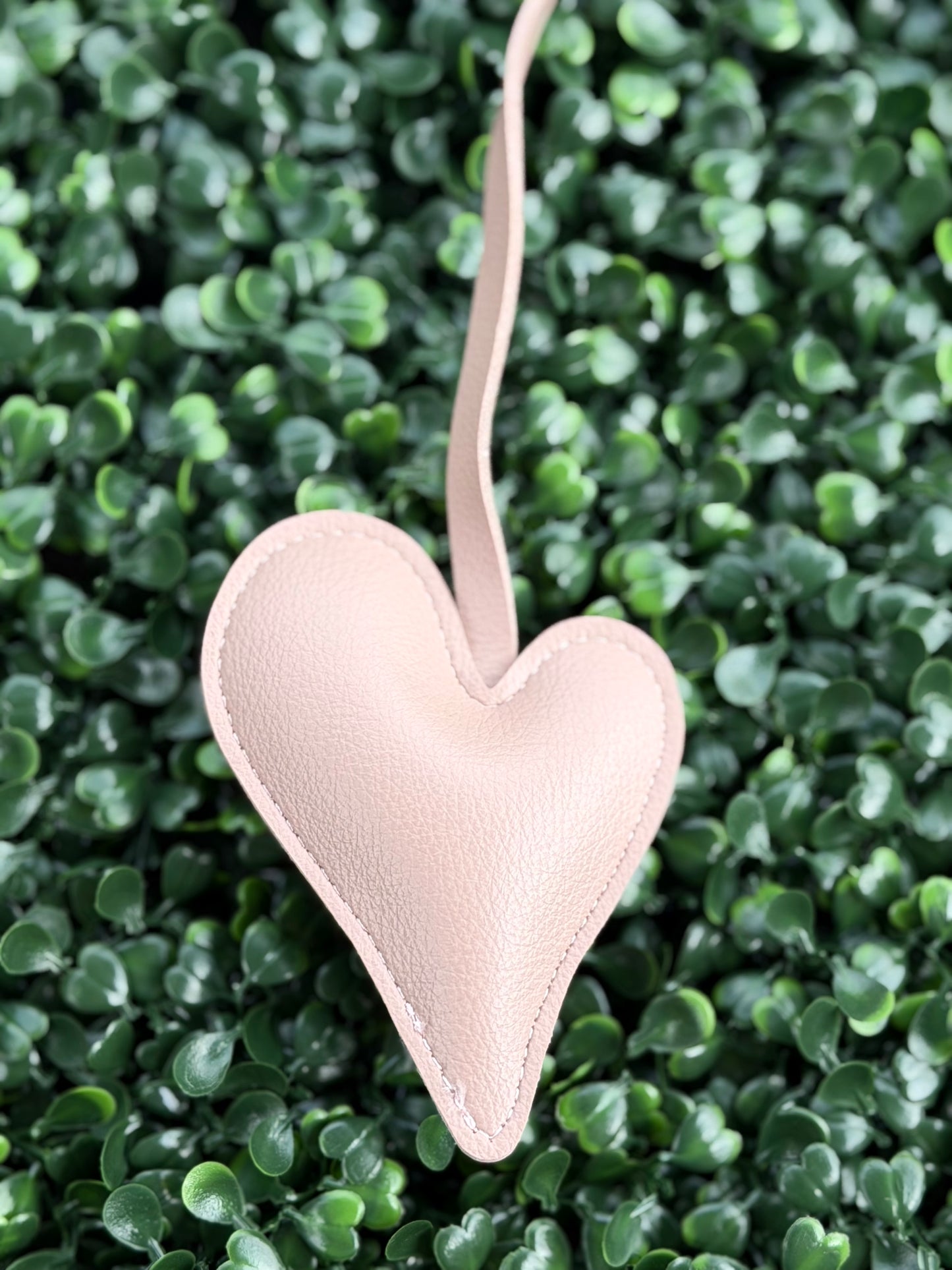 PU Leather Heart Bag Charm