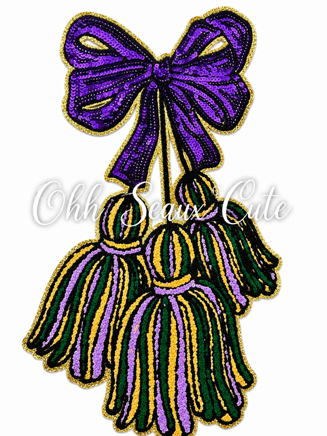 12” Chenille Mardi Gras Tassel