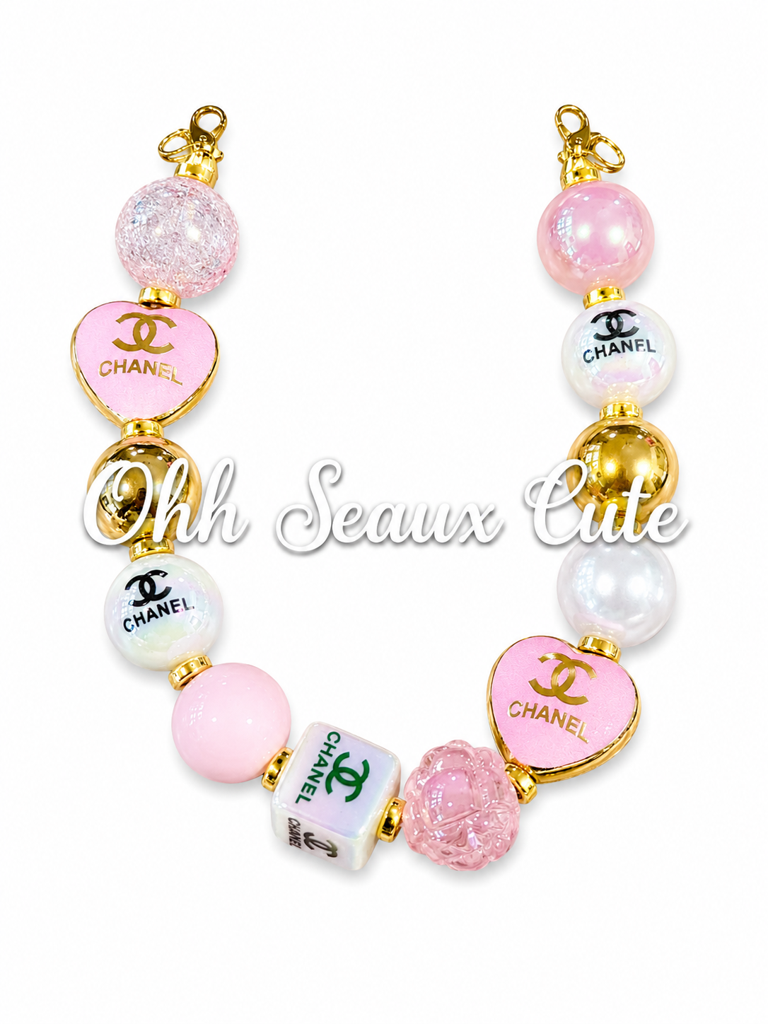9” CC Pink Hat Chain