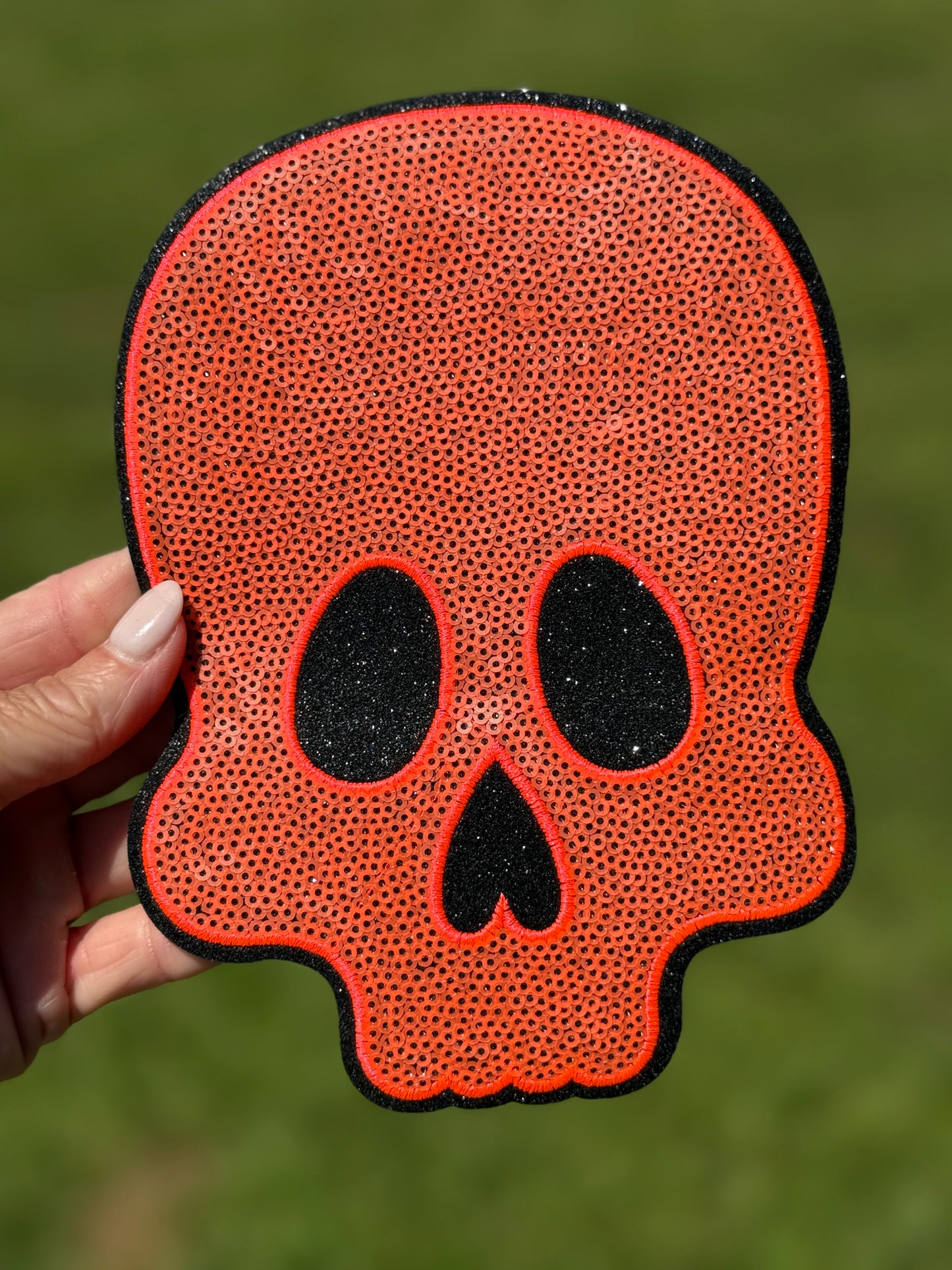 7” Neon Skull Head