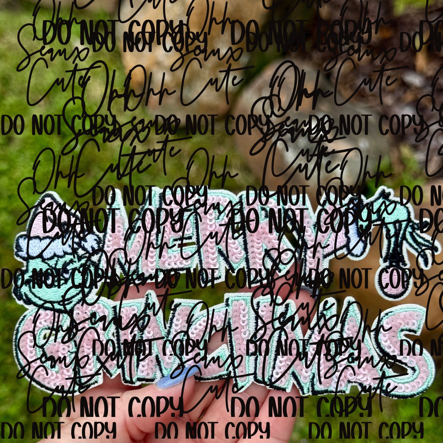 5” Sequin MERRY GRINCHMAS - DO NOT COPY