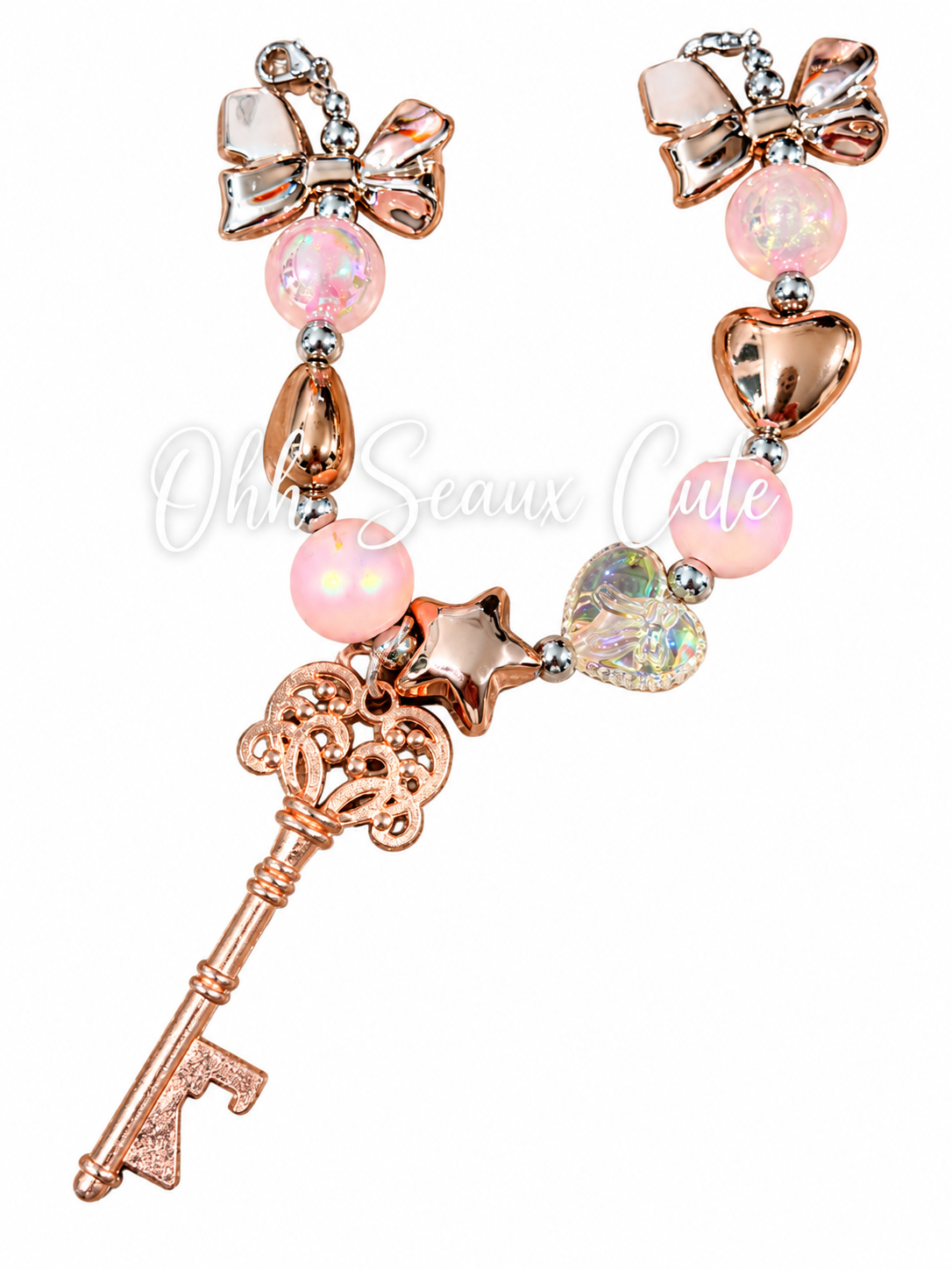 9” Rose Gold 8 Hat Chain