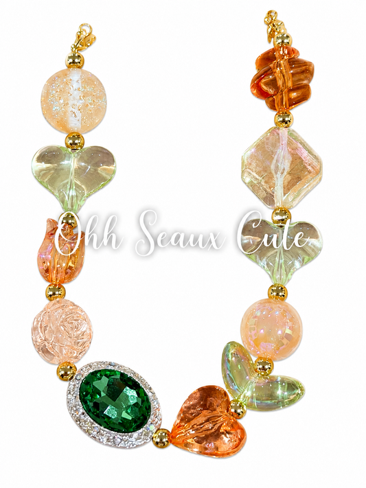 Orange Sunflower 2 Hat Chain