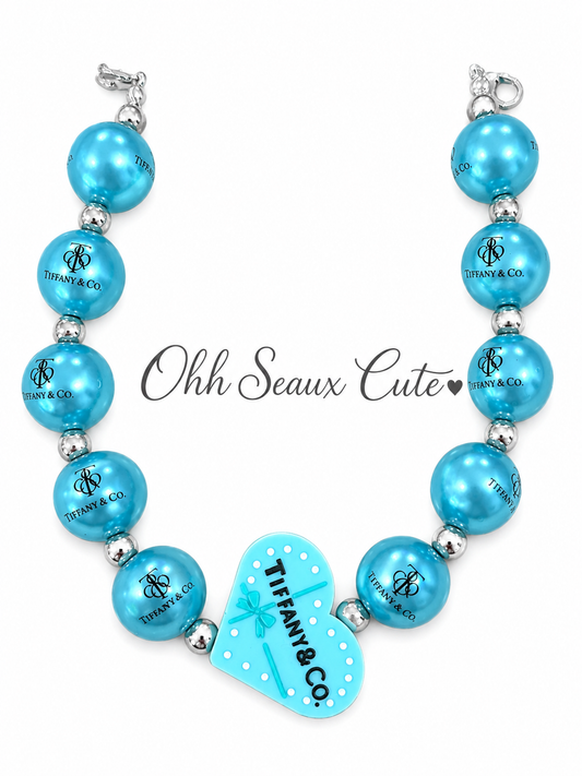 9” Tiffany Heart Hat Chain