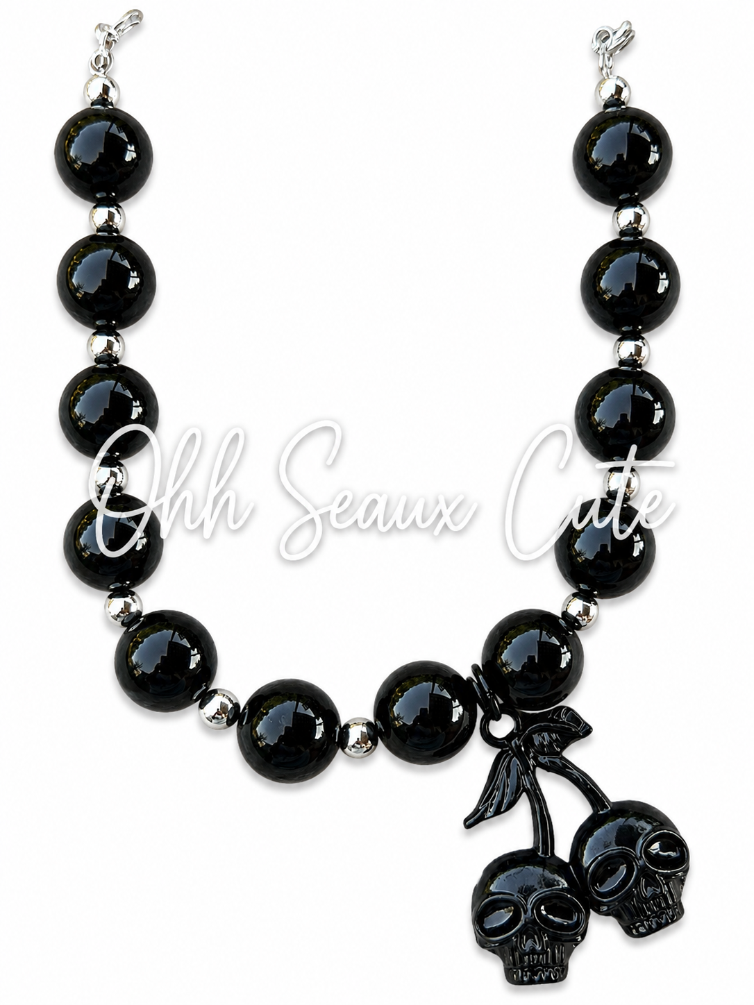 9” Skull Cherry Hat Chain