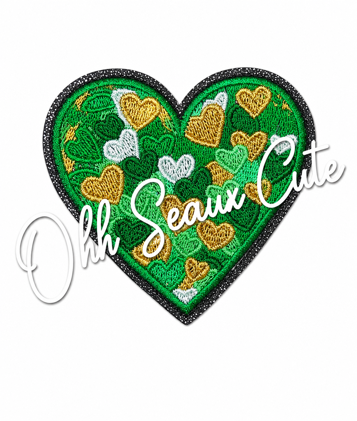 3” St Patrick’s Painted Heart