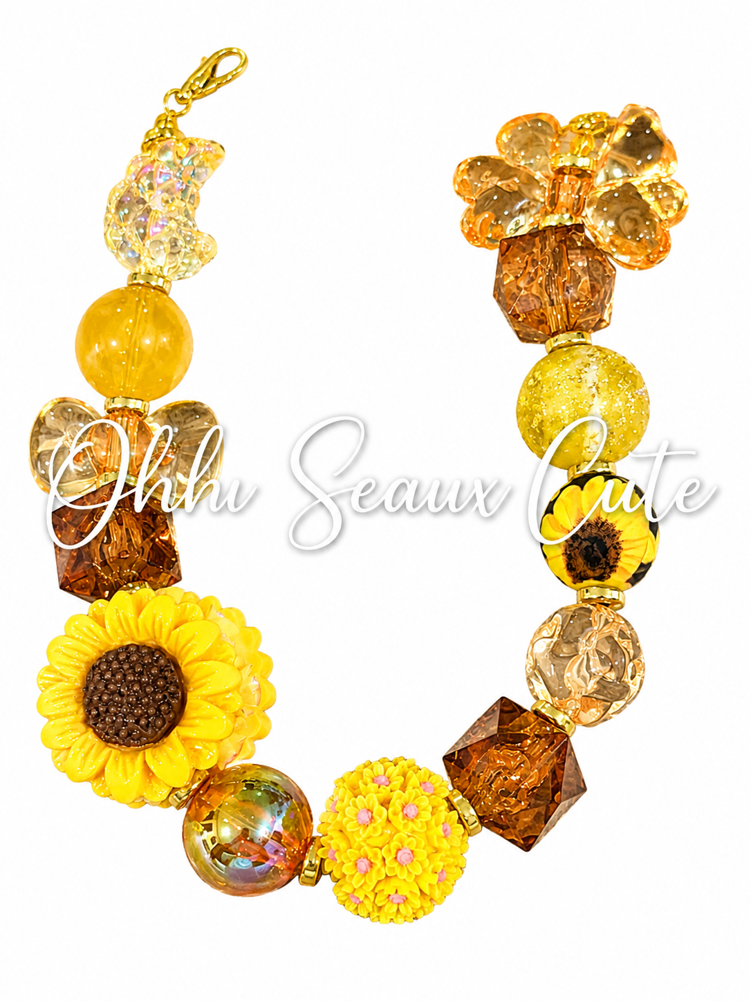 9” Sunflower 2 Hat Chain