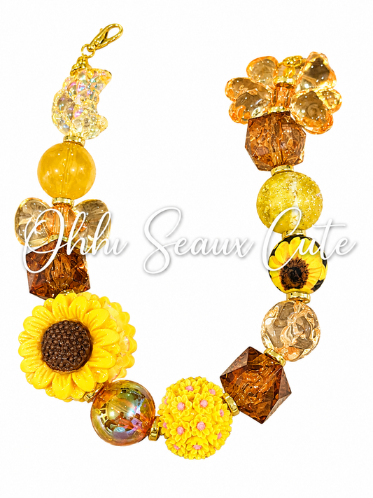 9” Sunflower 2 Hat Chain