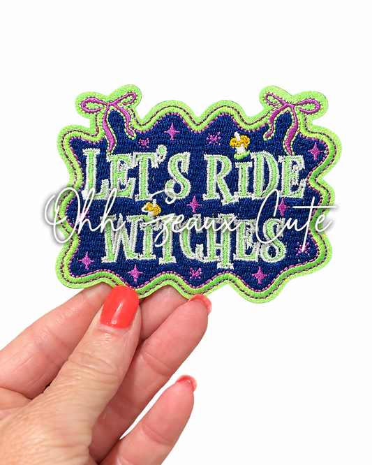 4”  Glow Let’s Ride Witches-Blue