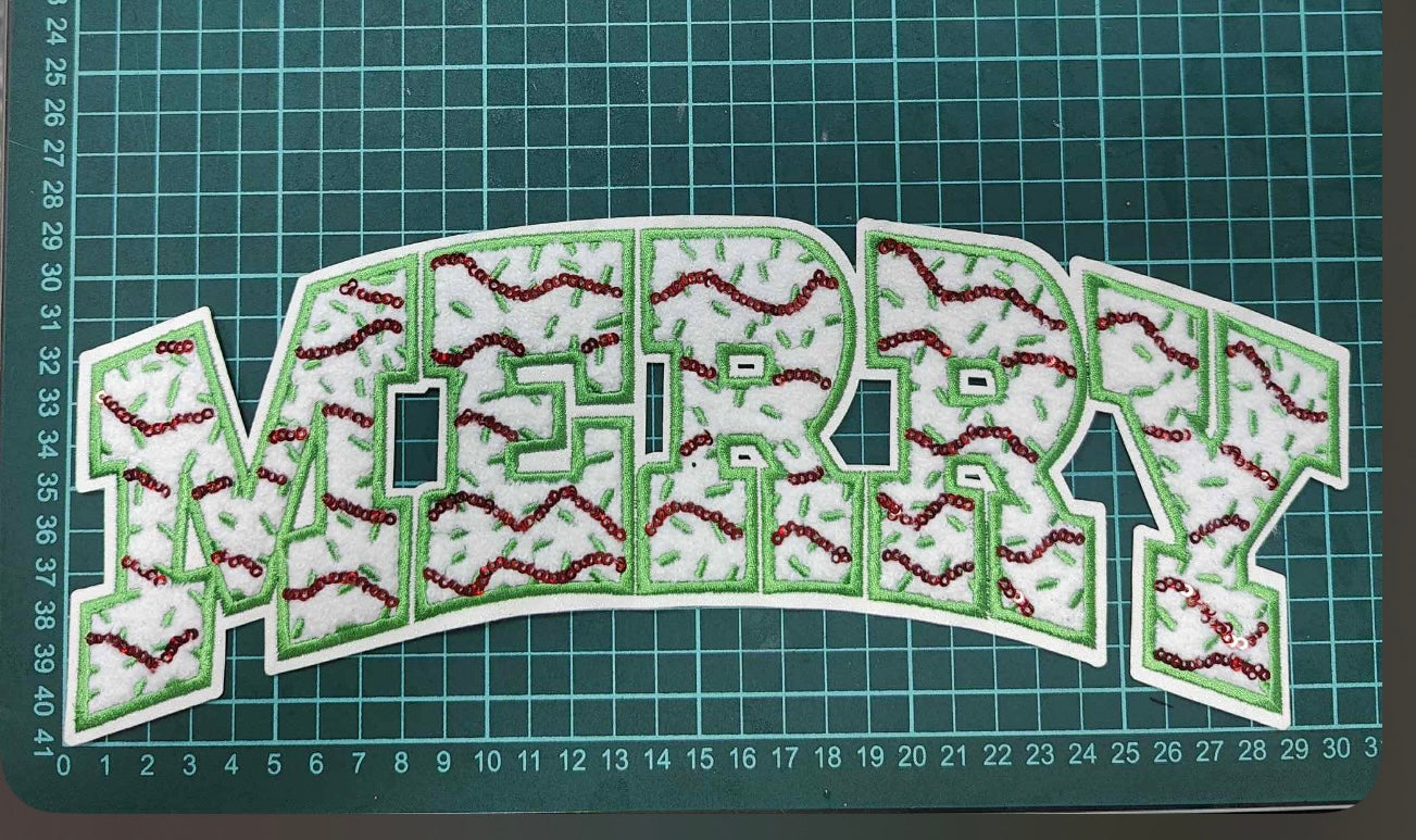 12” Christmas Cake MERRY