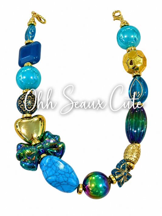 9” Peacock Hat Chain