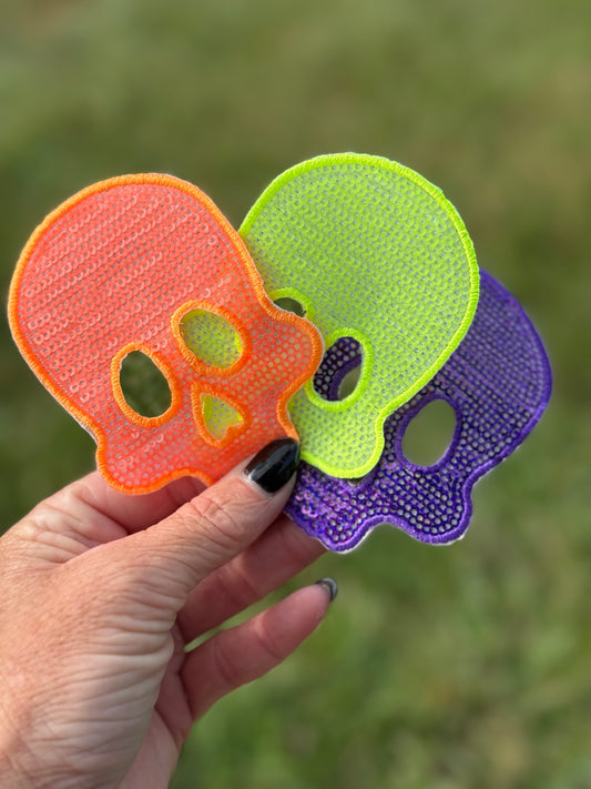 3.5” Neon Skull Head