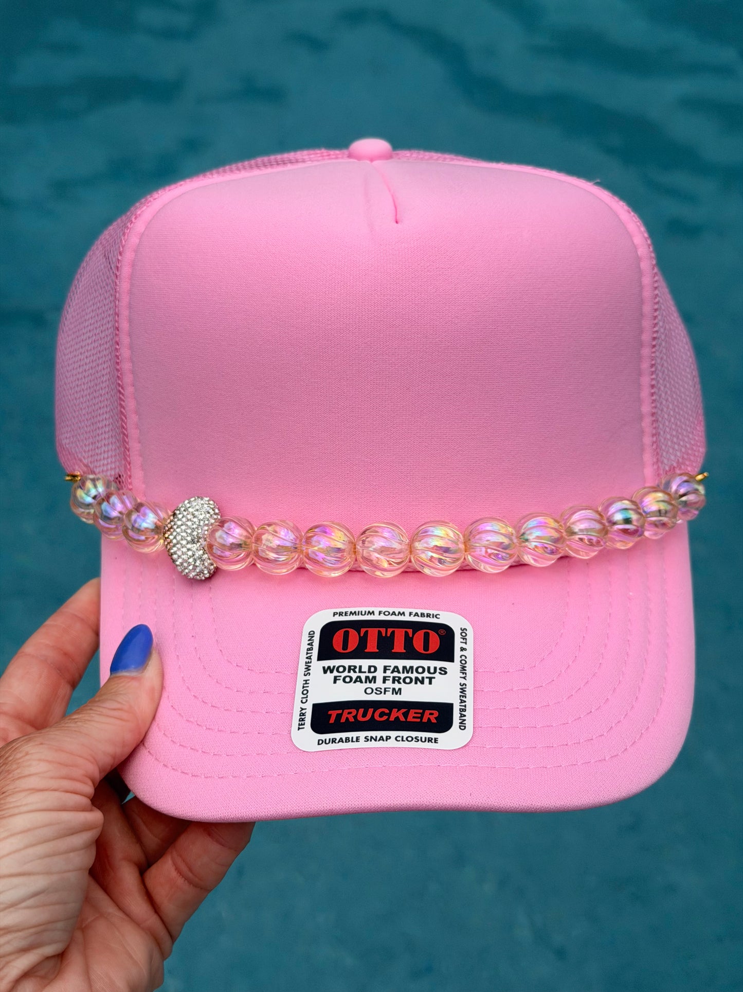 9” Sparkle Heart Hat Chain