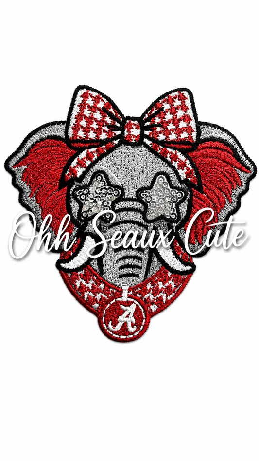 3.5” Alabama Hairbow Mascot