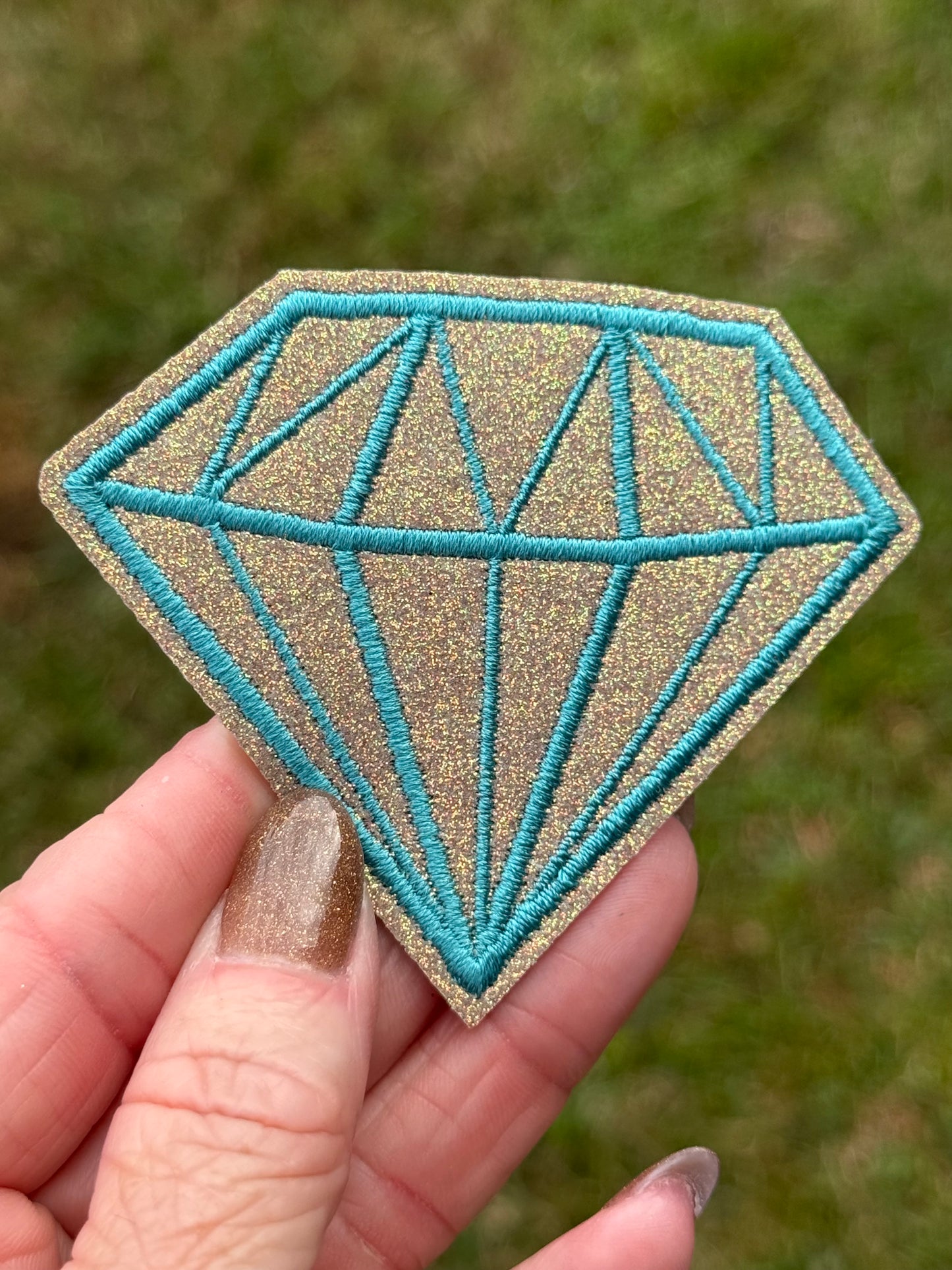 2.5” Glitter Diamonds