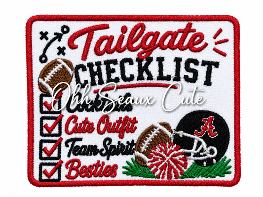 4” Game Day Checklist-Alabama