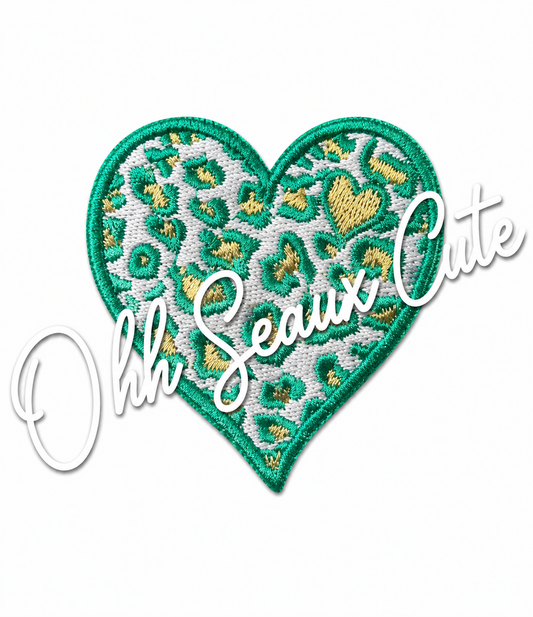 2.5” St Patrick’s Leopard Heart