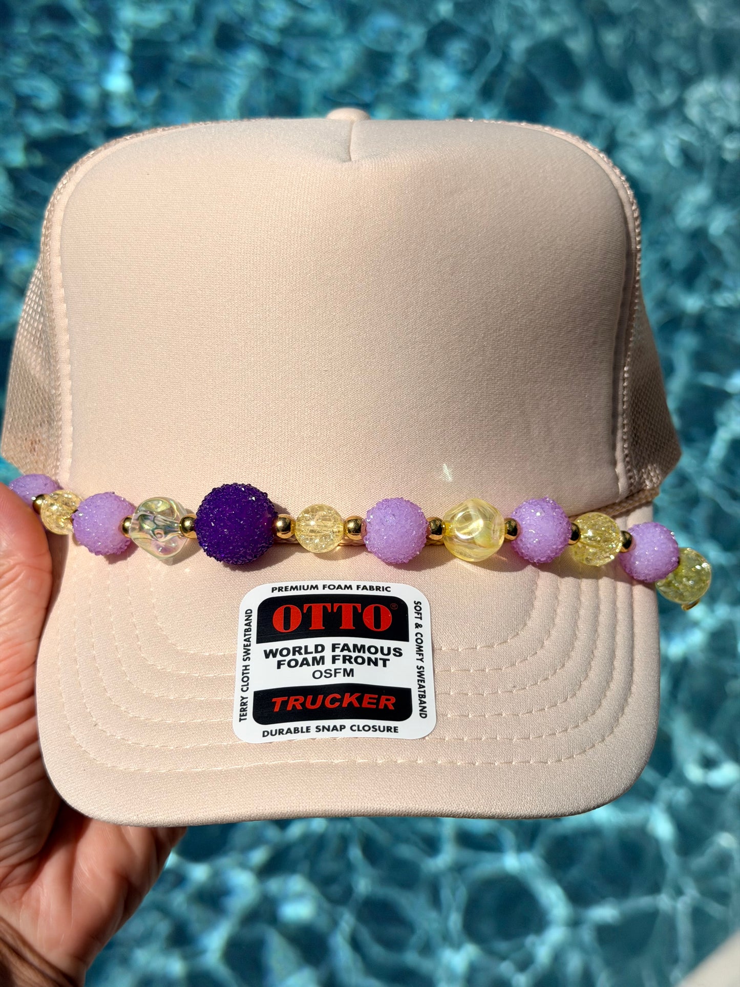 9” Purple/Yellow Hat Chain