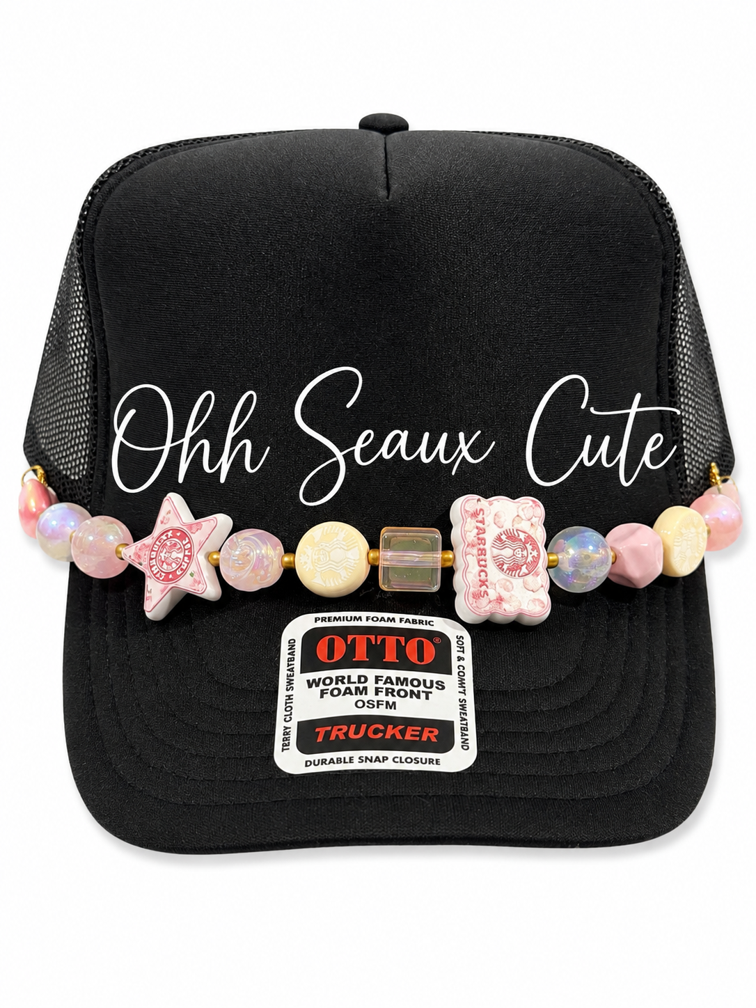9” Pink Starbucks 3 Hat Chain