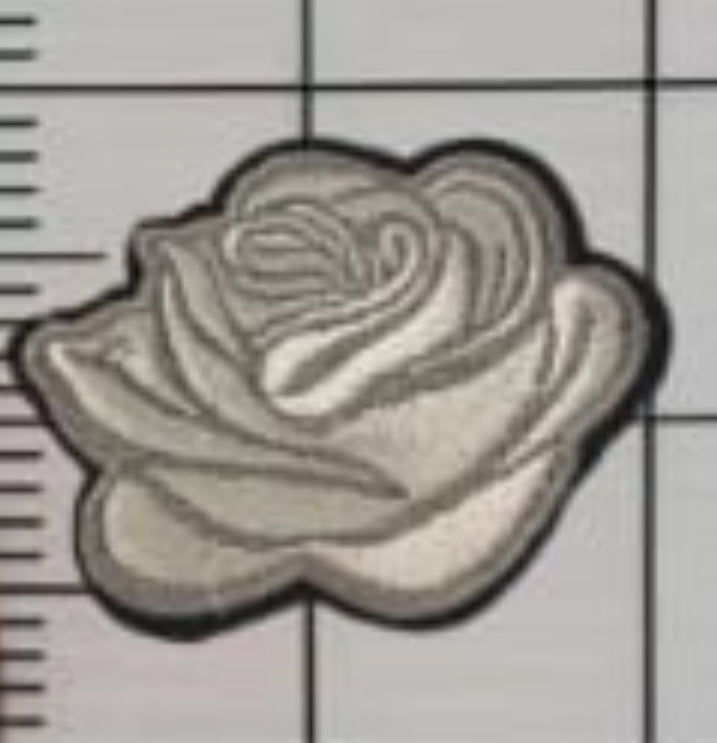 2” Embroidery Rose- Solid
