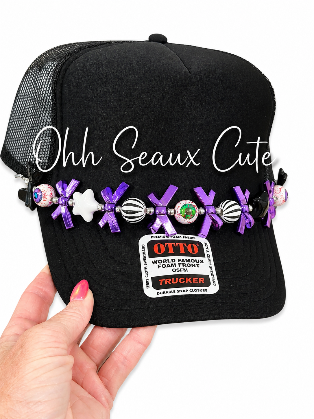9” Purple Halloween Hat Chain