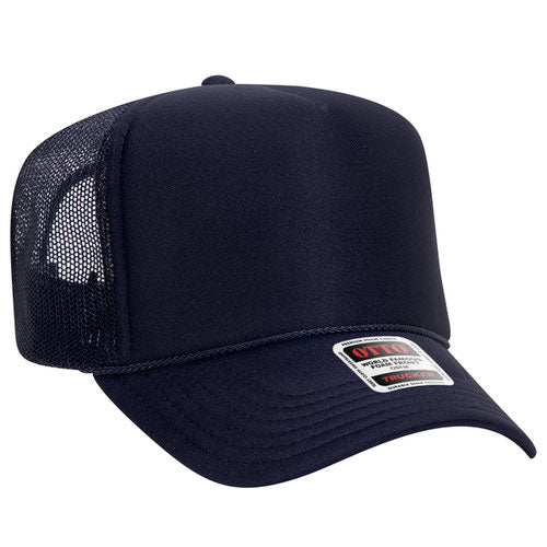 Otto High Crown Foam Trucker -Navy
