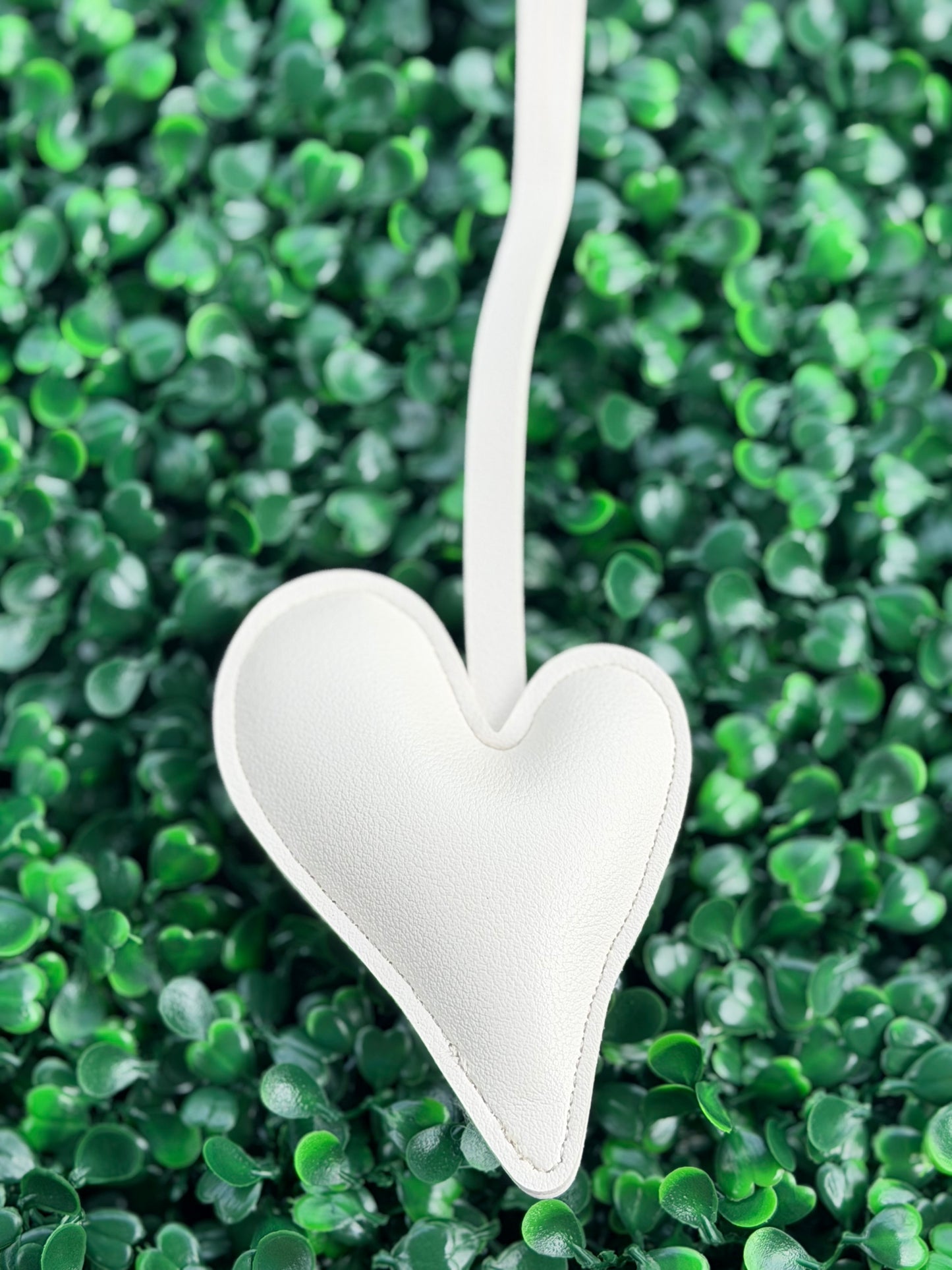 PU Leather Heart Bag Charm